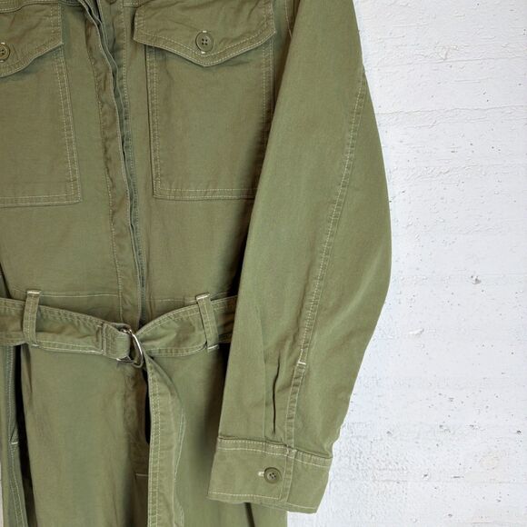 Military Inspired, Functional, Boho Chic, Olive Green Jumpsuit Women XS - Picture 7 of 8